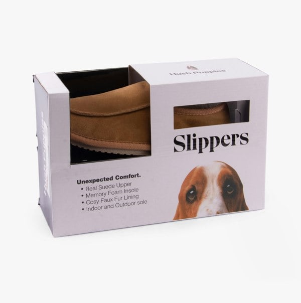 Hush Puppies CHARLES Mens Slippers Tan