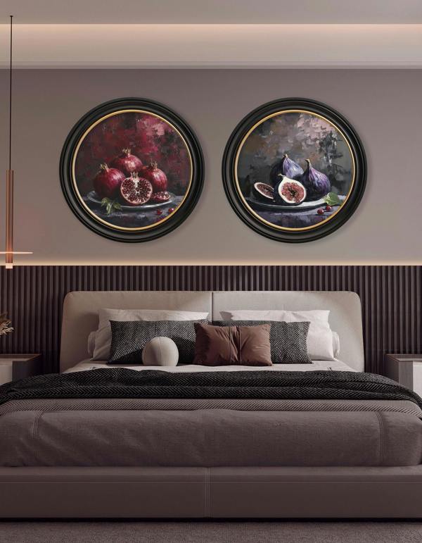 Exceptional Art The Forbidden Fruits - Oxford Round Frame