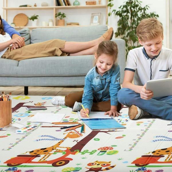 HYGRAD BUILT TO SURVIVE HYGRAD Toddler Floor Play Mat 2 Side Baby Play Mat Reversible Large Soft Gym Plat Mat Crawl Mat for Toddlers