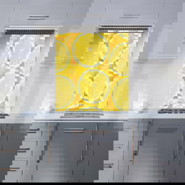 Warren Reed - Designer Vibrant Lemons Kitchen Splashback