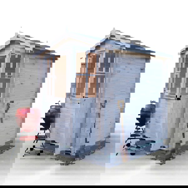 Shire Avesbury(Pembrook) 7x7 Log Cabin 19mm interlock  Cladding - Best Shed