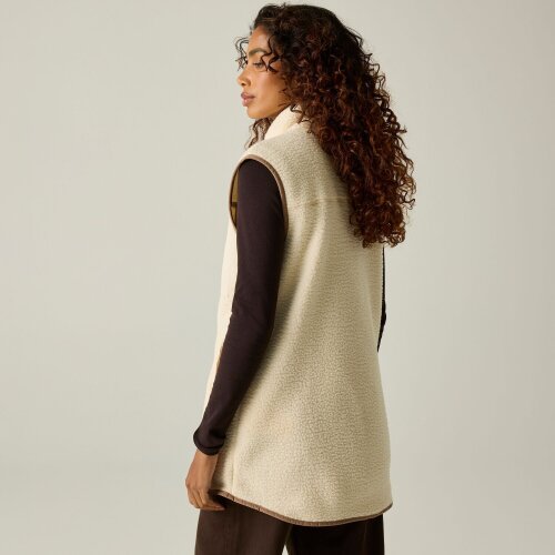 Regatta Womens Borg Longline Body Warmer - Light Vanilla/Mocha