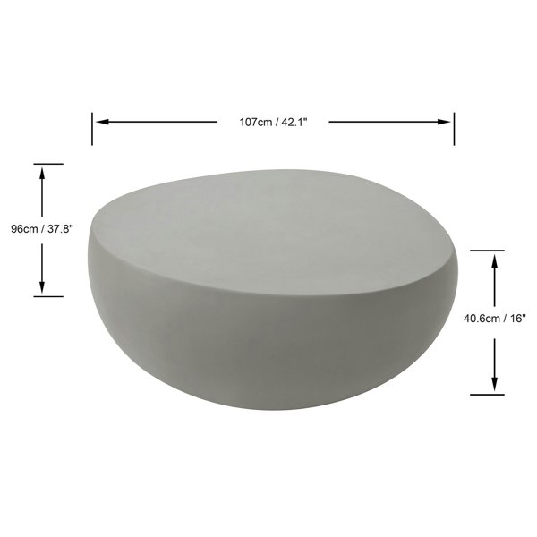 Elementi Ikaria GRC Coffee Table in Space Gray