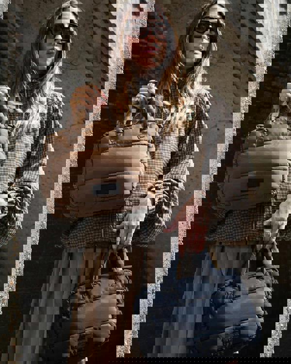 Tiba + Marl T+M Puffy Changing Grab Bag Coffee