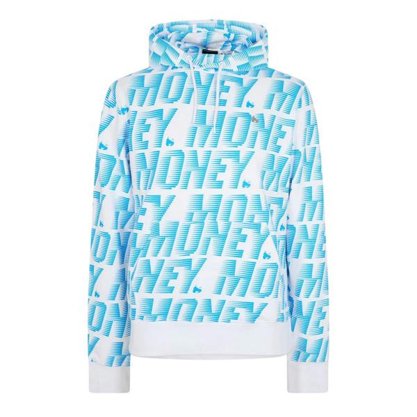 Money Mens Zoom Block Logo Hoodie - Blue - 