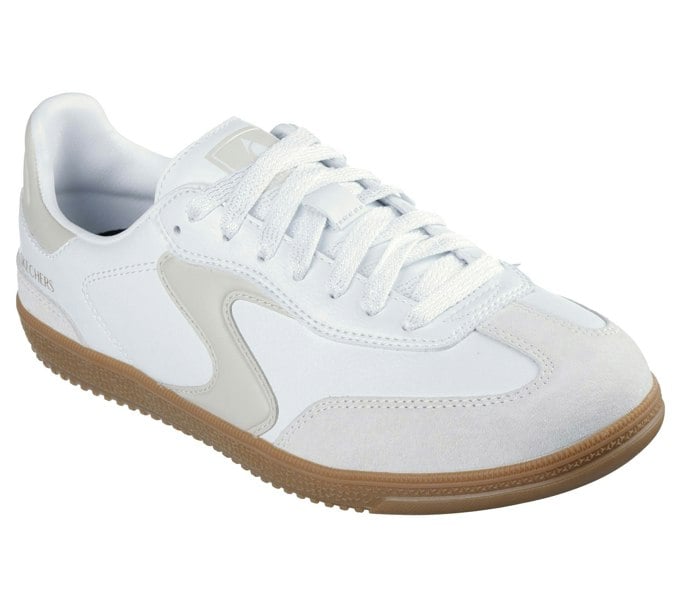 Skechers Hotshot Kickoff Leather Women's White/Natural Trainers