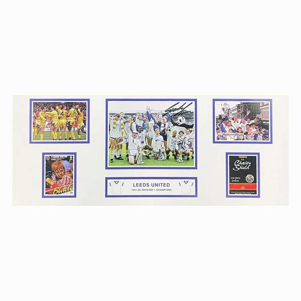 Gordon Strachan signed Leeds United Champions storyboard — Unframed