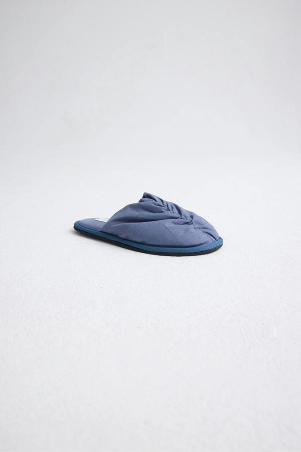 Pretty You London Linen Mule In Folkestone Grey