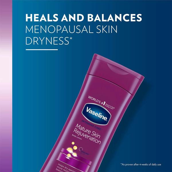 Vaseline Body Lotion Mature Skin Rejuvenation Intensive Care 400ml, 3 Pack