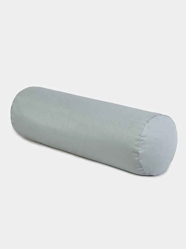 Yoga Studio Organic Buckwheat Meditation Bolster Cushion - Light Grey