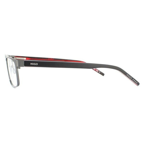 Hugo by Hugo Boss Glasses Frames HG 1075 R80 Semi Matte Dark Ruthenium Men