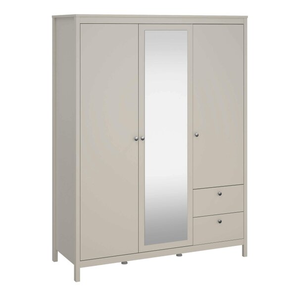 Wyld Haus Gossmere Natural Cashmere Wardrobe 3 Doors 2 Drawers