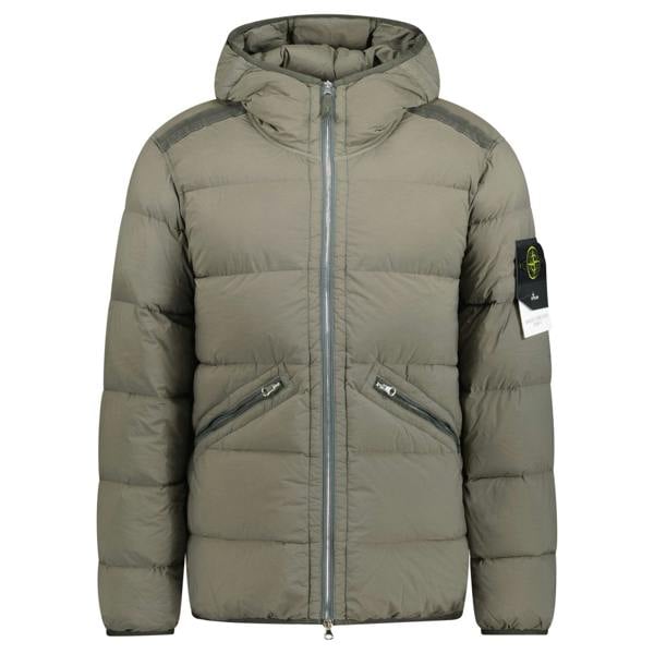 Stone Island Hooded Puffer Seamless Tunnel Nylon Walnut - chancefashionco