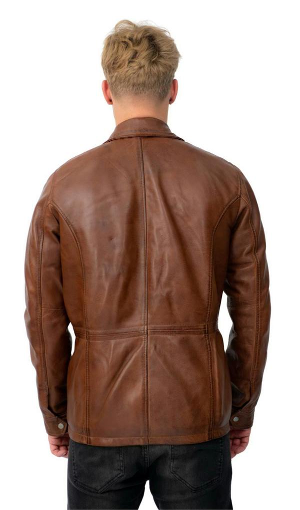 Infinity Leather Mens Timber Safari Coat-Santa Cruz