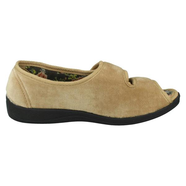 Four Seasons Ladies Four Seasons Floral Lined Slippers Mary