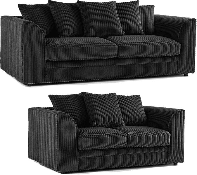 Furnishings For Less Luxor Full Jumbo 3 + 2 Seater Sofa Set - Scatter Back