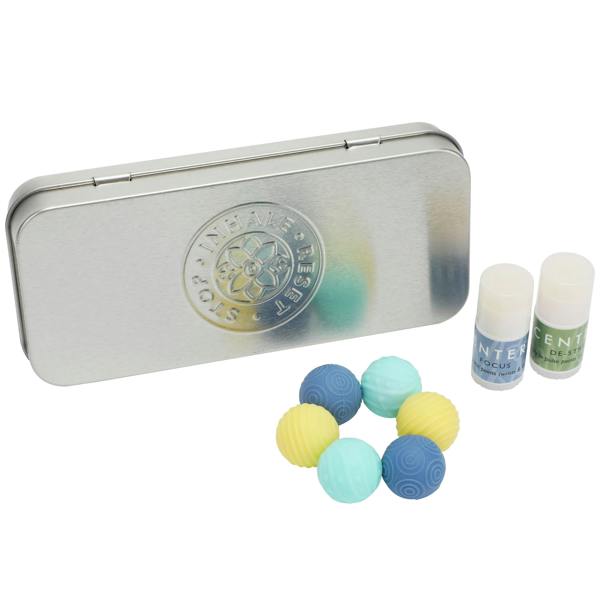 Scentered wellness balm gift set featuring calming aromatherapy balms and stress-relief accessories.