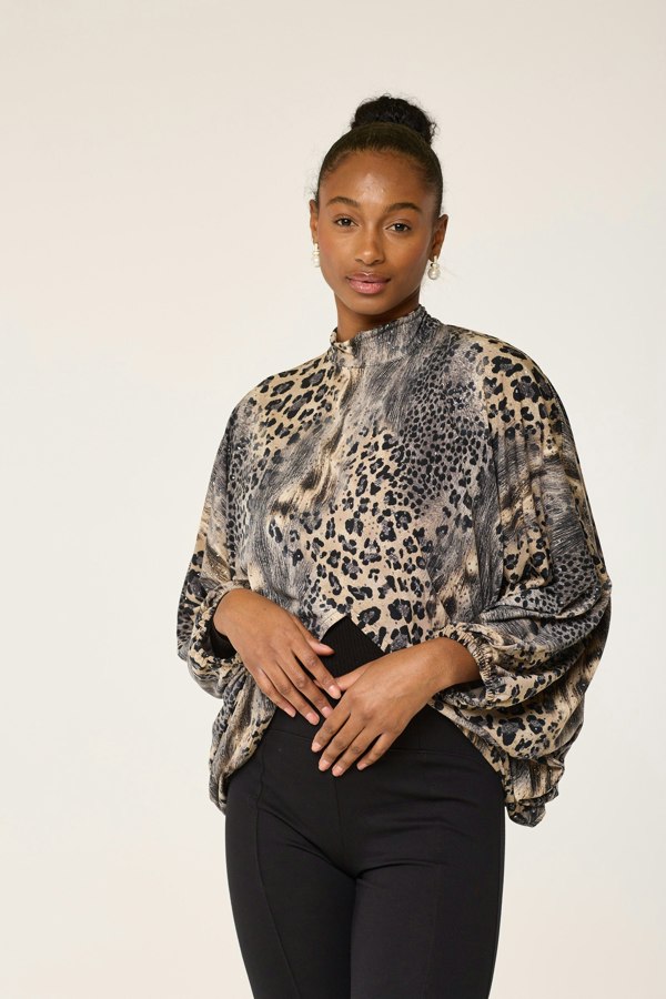 Lioness by TF Glitter Leopard Short Tunic