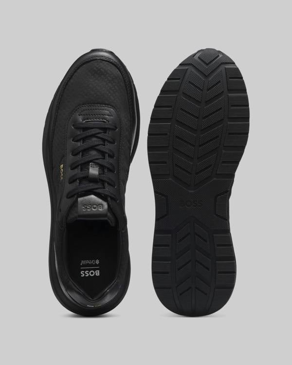 BOSS Orange Vinston_Runn_nymnlt Mens Trainers - Black 005 | CHO | Designer Footwear,Mens Footwear,Trainers