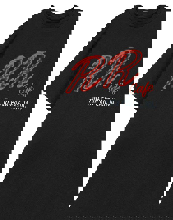 Twin Peaks Unisex Black Cafe Short Sleeved T-Shirt