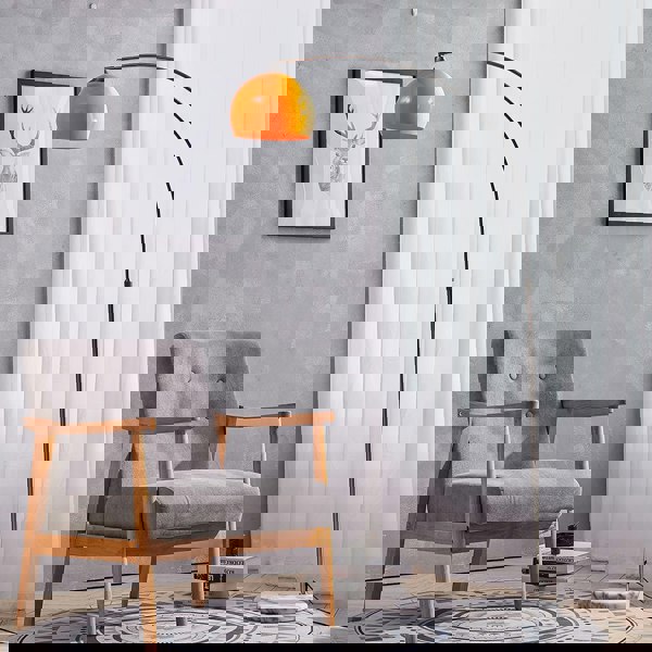 Adjustable 145-200cm Arched Floor Lamp 60W Lamps Living and Home