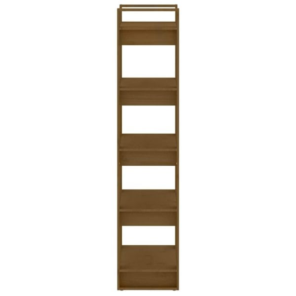 Berkfield Book Cabinet/Room Divider Honey Brown 60x35x160 cm Solid Wood