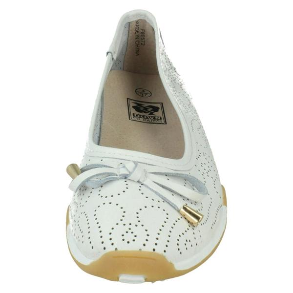 Down to Earth Ladies Down To Earth Wavey Punch Details Casual Shoes F80572