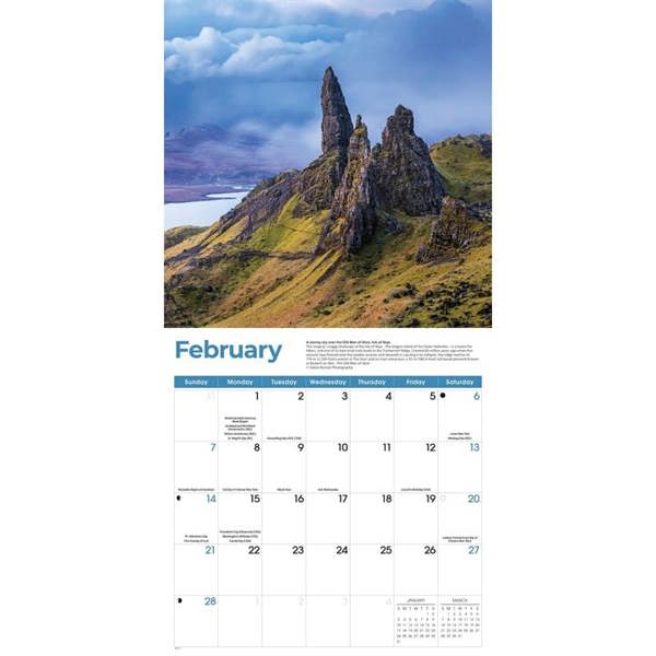 Scotland Calendar 2027, Wall Calendars, Month To View, Travel, Gift