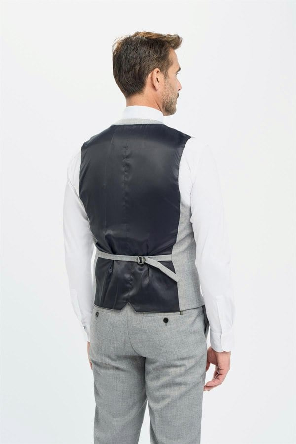 House of Cavani Malibu Grey Waistcoat