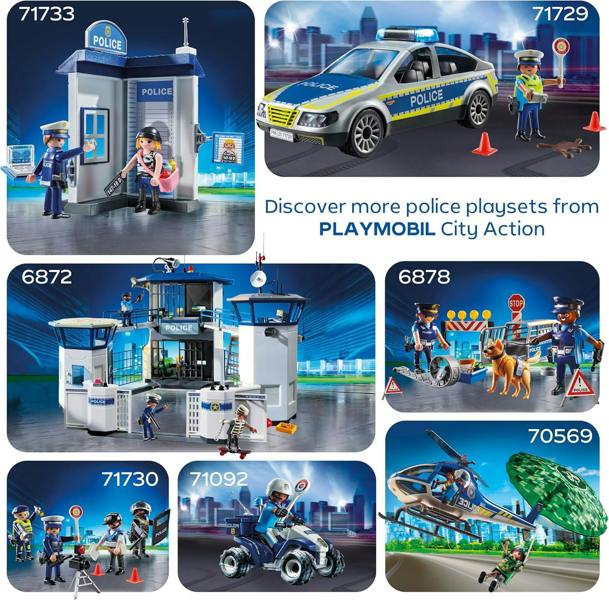 Playmobil Police Patrol Car - 71729 Playset