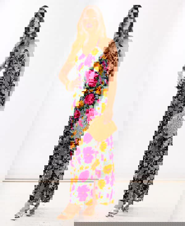 Floral Maxi Dress Pink