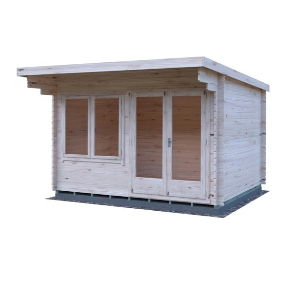 Shire 10x12 bucknells log cabin 28mm Cladding - Best Shed