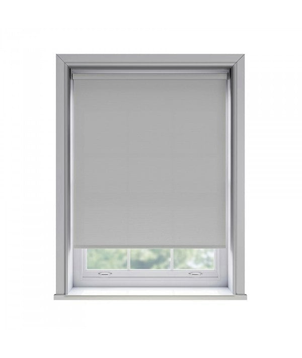 NewEdgeBlinds No Drill Light Grey Thermal Blackout Roller Blind (170cm Drop)