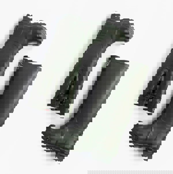 Woodland NEOPRENE Gusset Unisex Buckle Wellington Boots Olive Green