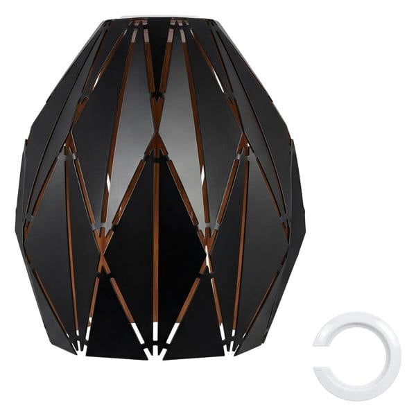 Emitto Ceiling Light Shade Easy Fit Pendant Lampshade Woven Metal Glass E27 B22