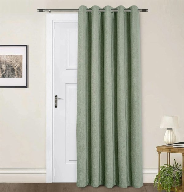 Sundour Amberley Chenille Eyelet Door Curtain