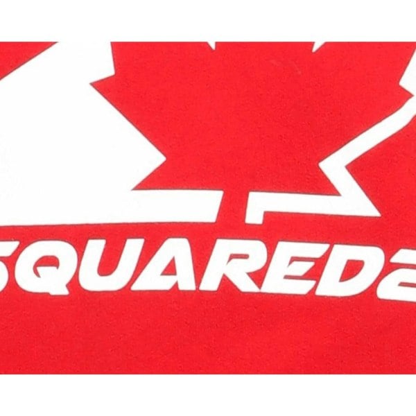 Dsquared2 Cool Fit Maple Leaf Red Hoodie