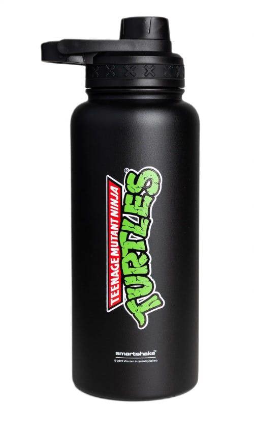SmartShake Bohtal Insulated Sports Bottle - TMNT, Classic Logo Black - 960 ml.