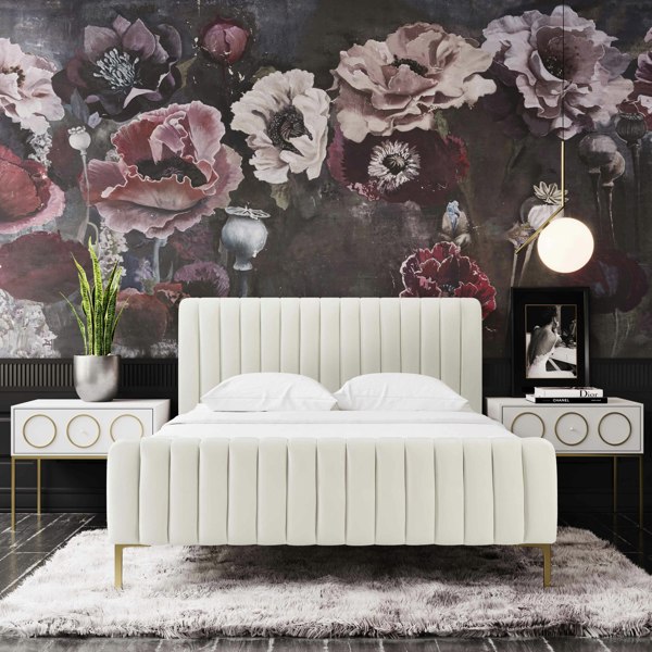 Furniture Edit Angela Cream Bed in UK King Size