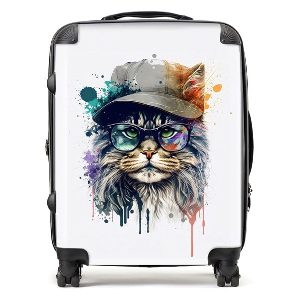 Warren Reed Maine Coon Cat Splashart Suitcase