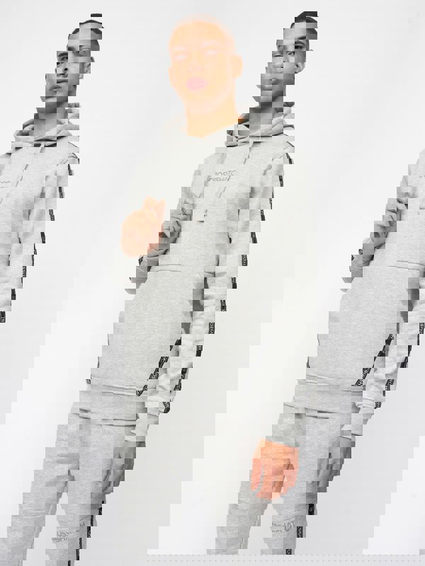 Crosshatch Apollos Hoodie Grey Marl