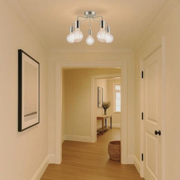 COSYLYTE Fraser 5 Light Metal Ceiling Flush Light