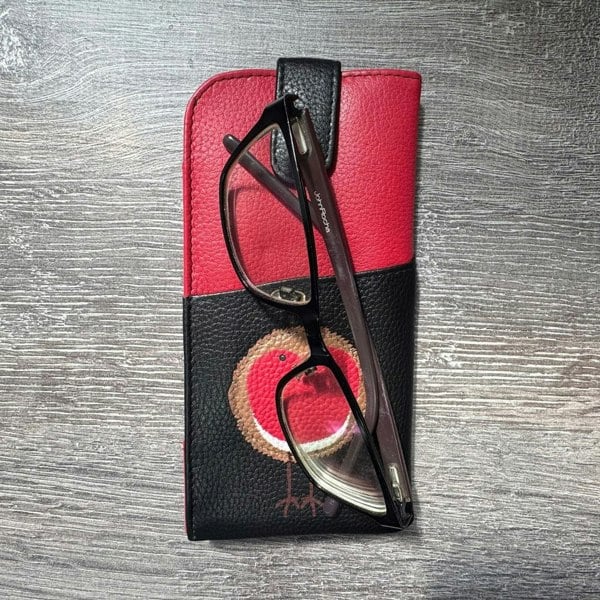 Mala Leather Bobbie Robin Leather Glasses Case Wide Fit