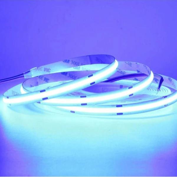 ENER-J 24V COB LED Strip Lights with 480 LEDs/M, 10W/M, 800lm/M, CRI 90-92, Blue Colour