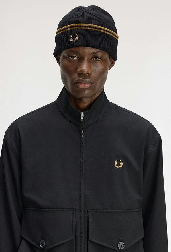 Fred Perry Merino Wool Beanie Hat