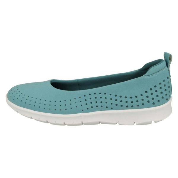 Clarks Ladies Cloud Steppers By Clarks Flat Shoes Step Allena Sea