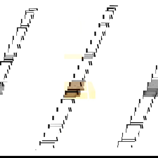 Furniture To Go Seaford Bookcase with 1 Drawer in Black and Oak