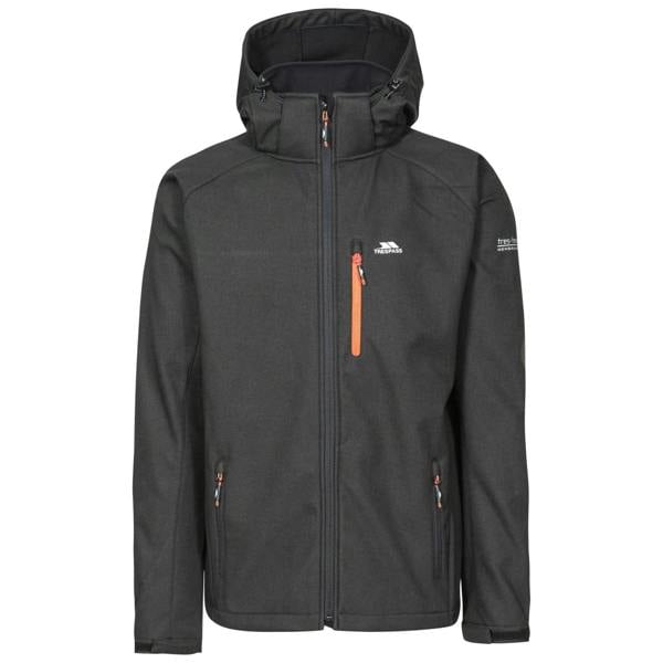 Trespass Mens Desmond TP75 Softshell Jacket - Black - 