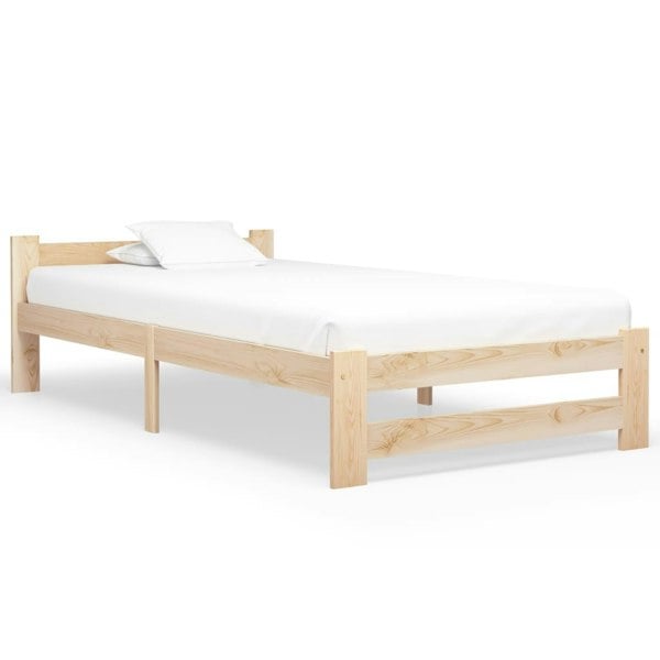 Berkfield Bed Frame Solid Pine Wood 100x200 cm