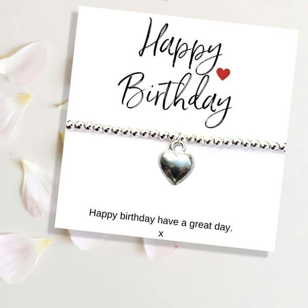 Aye Do Gifts Happy Birthday Bracelet and Gift Card